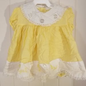 Handmade vintage 12-18m forget me not top